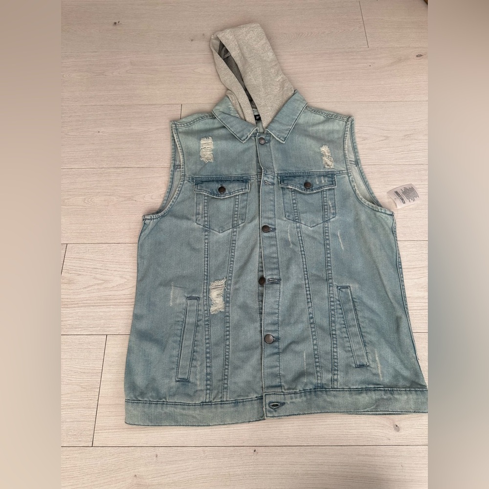 New Jackson denim hooded vest